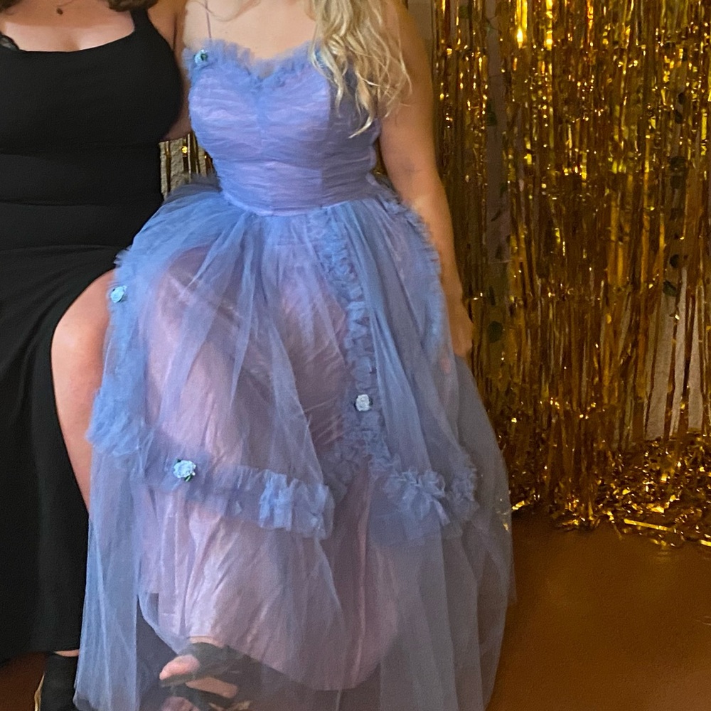 Perriwinkle Vintage 1950 prom gown